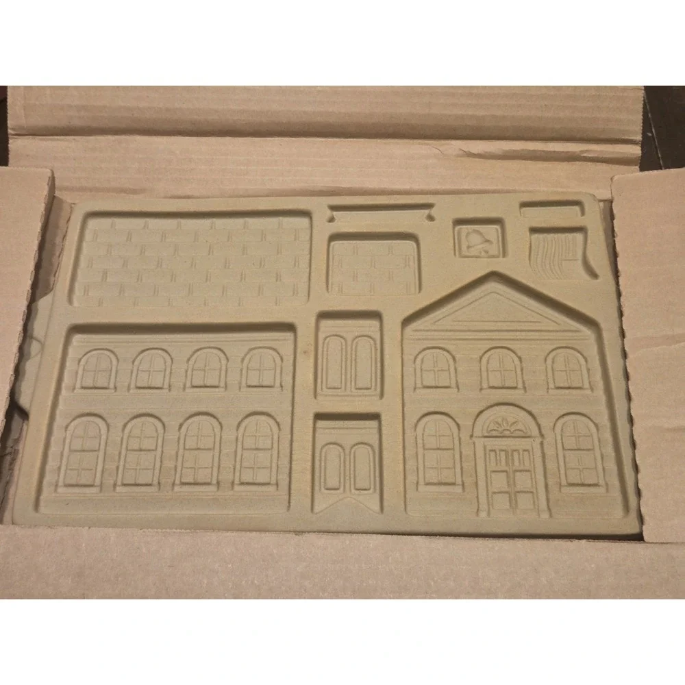 Vintage 2 Pampered Chef Gingerbread House Cookie Molds 1800 House 1805 School